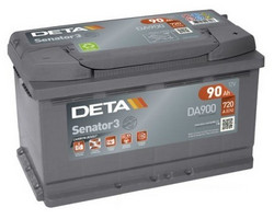 Аккумуляторная батарея Deta 90 А/ч, 720 А