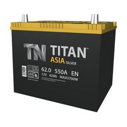 Аккумуляторная батарея Titan 62 А/ч, 550 А