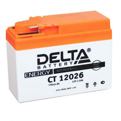 Аккумуляторная батарея Delta 2,5 А/ч, 45 А