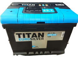 Аккумуляторная батарея Titan 63 А/ч, 630 А