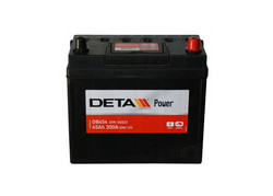 Аккумуляторная батарея Deta 45 А/ч, 300 А