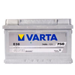 Аккумуляторная батарея Varta 74 А/ч, 750 А