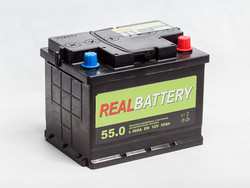 Аккумуляторная батарея Realbattery 55 А/ч, 460 А
