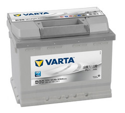 Аккумуляторная батарея Varta 63 А/ч, 610 А