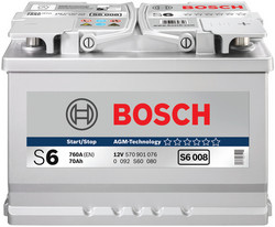 Аккумуляторная батарея Bosch 70 А/ч, 760 А