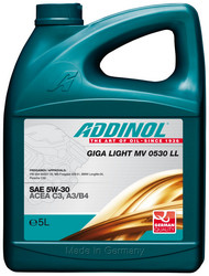 Каталог подбора моторных масел LineParts Addinol Giga Light MV 0530 LL 5W-30, 5л Синтетическое | Артикул 4014766241108