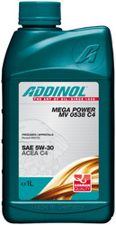 Каталог подбора моторных масел LineParts Addinol Mega Power MV 0538 C4 5W-30, 1л Синтетическое | Артикул 4014766073259