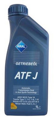 Каталог трансмиссионных масел и жидкостей ГУР: Aral  Getriebeoel ATF J , Синтетическое | Артикул 4003116566381